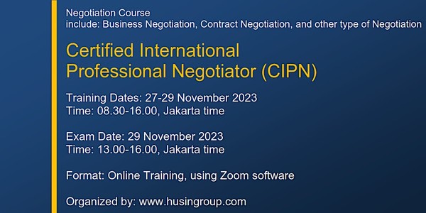 Certified International  Professional Negotiator (CIPN)