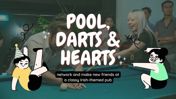 Pool, Darts & Hearts! | BingoBash Chill! | Mingle w Singles @Molly Malone's