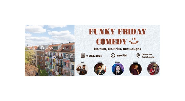 Funky Friday Comedy | English Stand-up Comedy in F'shain