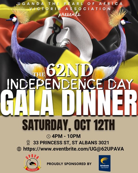 The 62nd Uganda Independence Day Gala Dinner in Victoria, Australia