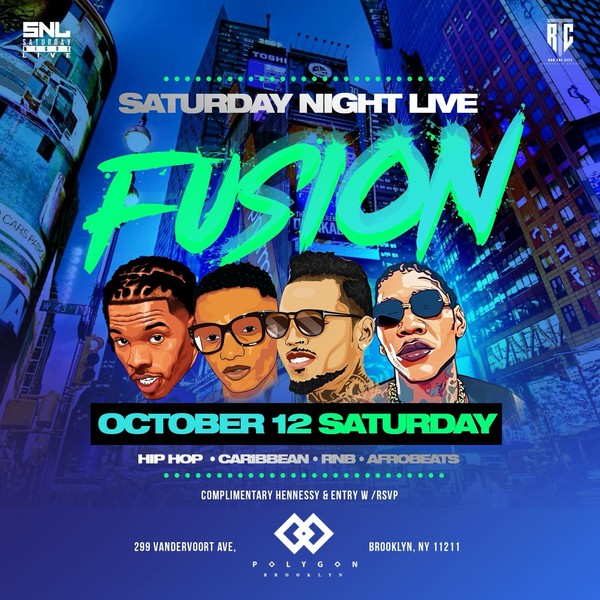 Saturday Night Live Presents Hip Hop vs Carib Fusion at Polygon in Brooklyn