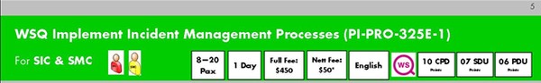 WSQ Implement Incident Management Processes (PI-PRO-325E-1)Run 295