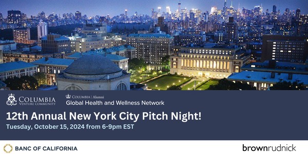 12th Annual Columbia Alumni Pitch Night in NYC