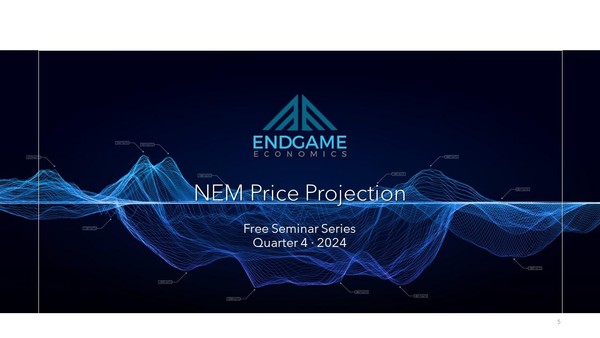 Endgame Economics October 2024 Free Price Projection Seminar - Sydney