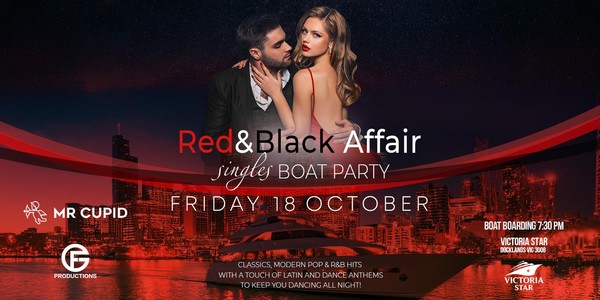 Singles Boat Cruise Party | The Red & Black Affair | Victoria Star