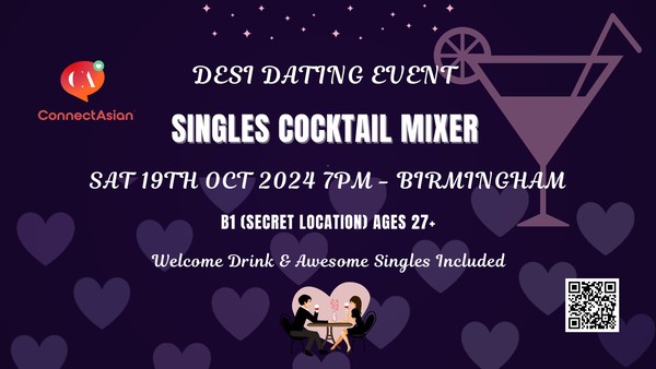 Desi Singles Mixer - Birmingham - ConnectAsian