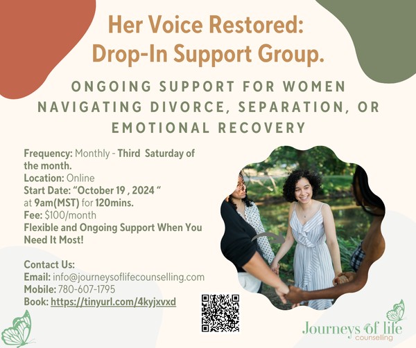 Her Voice Restored: Monthly Support Group for Women