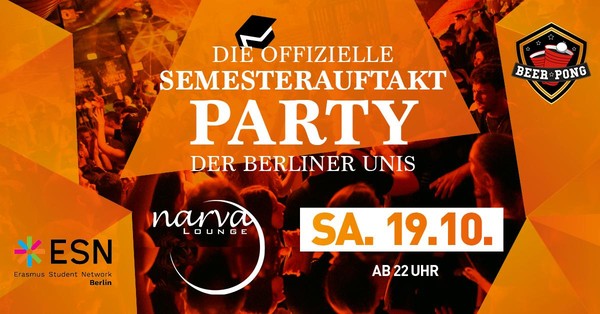 Die offizielle Semesterauftaktparty der Berliner Unis