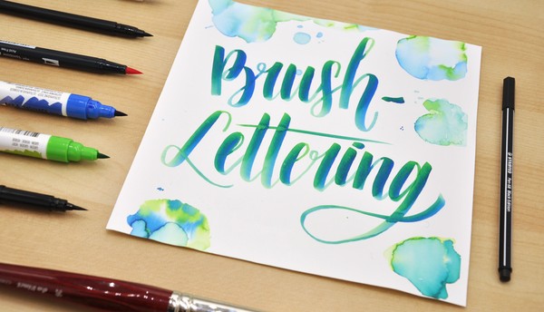 Handlettering mit dem Pinsel – Brush Lettering und wie es funktioniert!