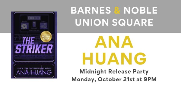 Midnight Release Celebration for THE STRIKER with Ana Huang at B&N USQ