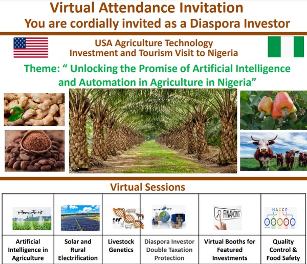 USA Agric Tech Investment in Nigeria (Virtual Diaspora Investor Sessions)