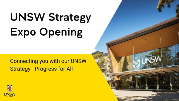 UNSW Strategy Expo - Official Opening