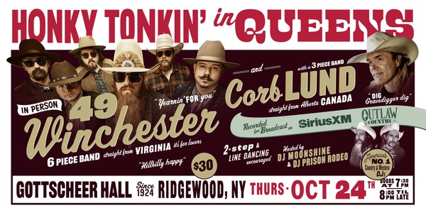 Honky Tonkin' in Queens in person w/ Winchester 49 and Corb Lund