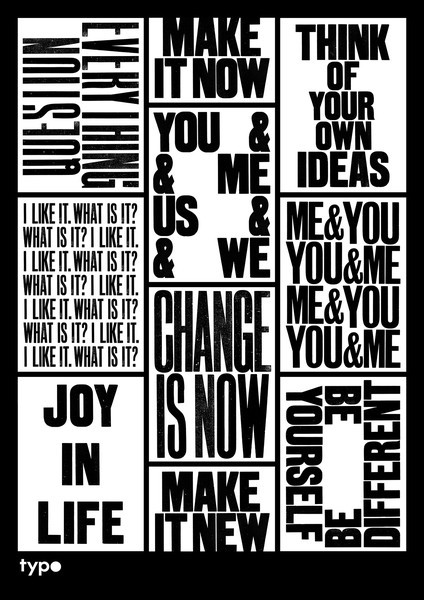 TypoCircle: Anthony Burrill – Ideas Are Everywhere