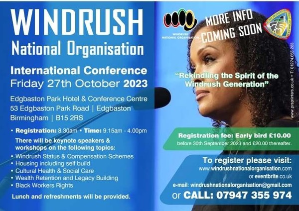 Windrush International Conference Gala Dinner & Dance Fundraiser