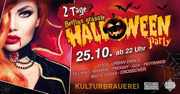 FREITAG - Halloweenparty in der Kulturbrauerei