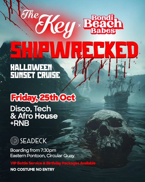 The Key x  Bondi Beach Babes - Seadeck Halloween Night Cruise