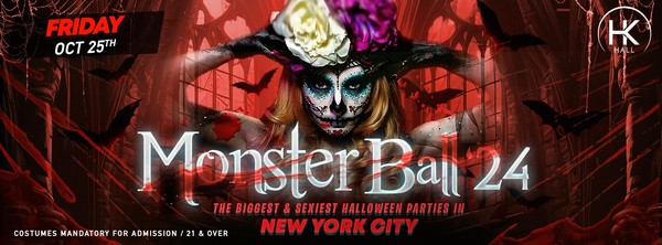 Monster Ball @ HK HALL : Friday Oct 25 - The World Famous Halloween Party