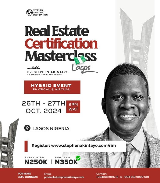 Lagos Real Estate Certification Master Class