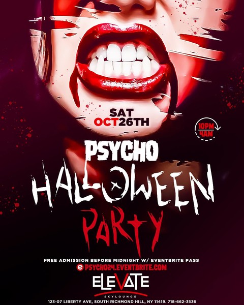 Psycho: Halloween Costume Party @ Elevate Skylounge