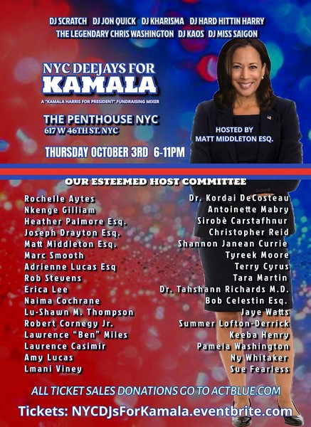 NYC DJs for Kamala