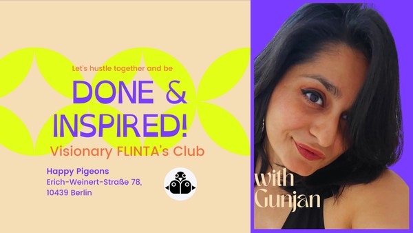 Done & Inspired - VISIONARY FLINTA's CLUB - Monthly Goal Plan