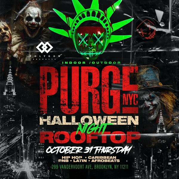 Purge Halloween Costume Party @ Polygon BK Free entry w/ RSVP