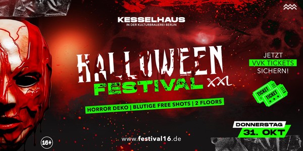 XXL Halloween Festival in der Kulturbrauerei!