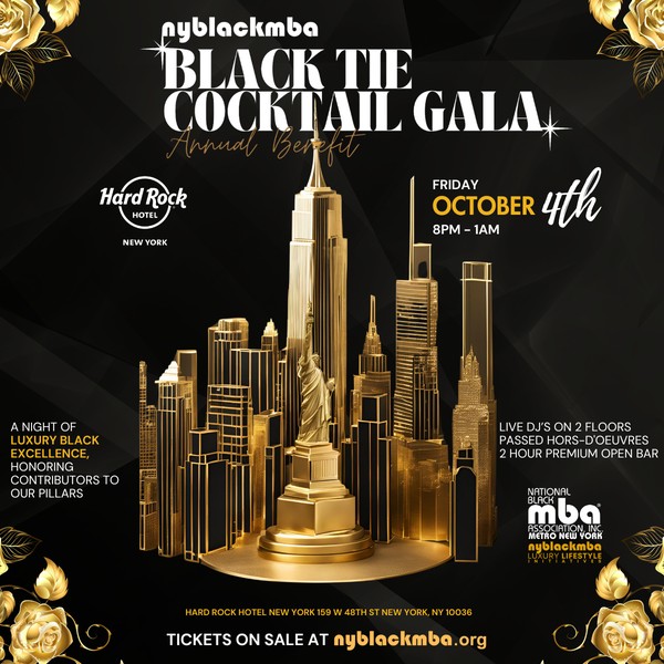 2024 NYBLACKMBA Black Tie Cocktail Gala at the Hard Rock Hotel - Times Square