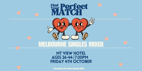 Melbourne singles mixer for ages 26-44 by Cheeky Events Australia