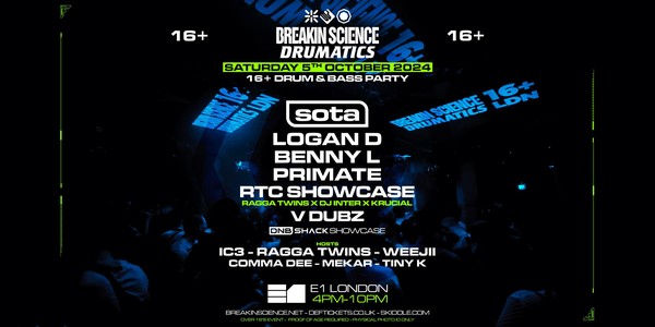 Breakin Science + Drumatics 16+ LDN