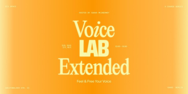 Voice Lab Extended - Feel & Free Your Voice