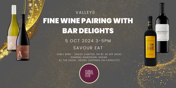 Fine Wine Pairing with Bar Delights - Valleys (early birds over sbuscribed!