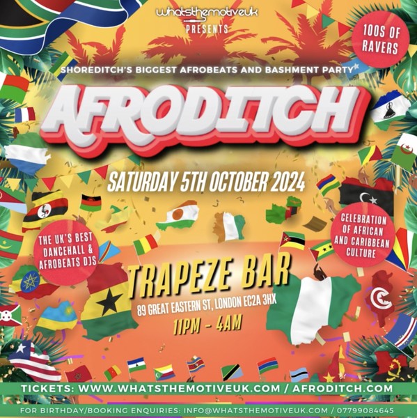 AFRODITCH - LDN's Afrobeats & Bashment Party (FREE ENTRY BEFORE 12AM)