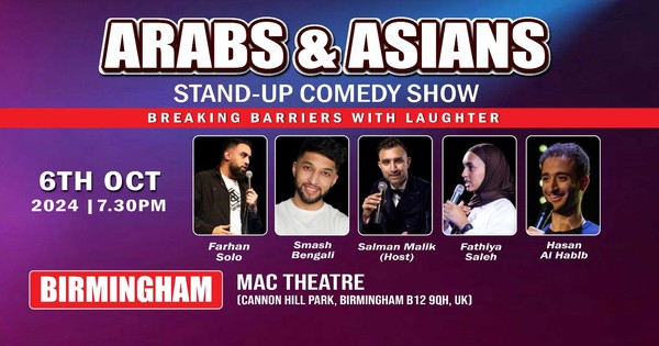 Arabs & Asians Stand-up Comedy Show Birmingham