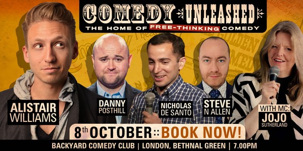 Alistair Williams and Danny Posthill at Comedy Unleashed