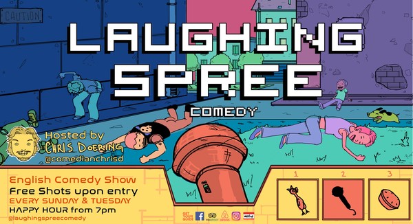 Laughing Spree: English Comedy on a BOAT (FREE SHOTS) 01.10.