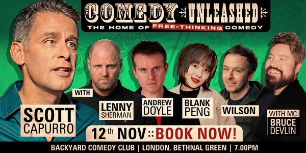 Scott Capurro, Andrew Doyle, Lenny Sherman at Comedy Unleashed (London)