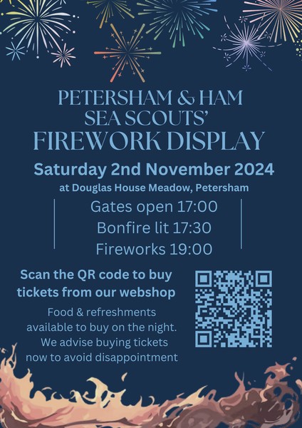 Petersham & Ham Sea Scouts' Annual Firework Display