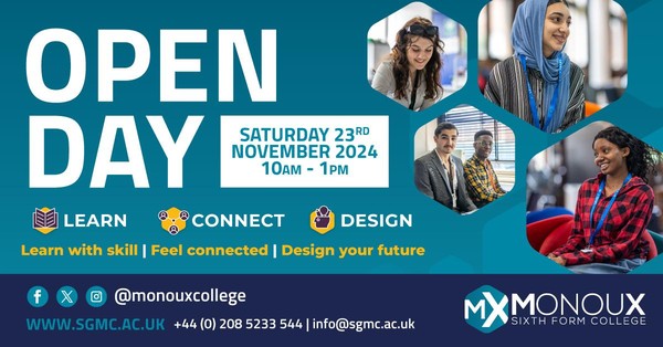 Monoux Sixth Form College Open Day 2024