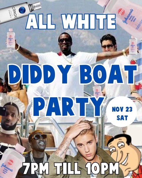 DIDDY ALL WHITE BOAT PARTY