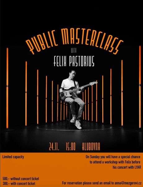 Public masterclass with Felix Pastorius Public masterclass with Felix Pastorius