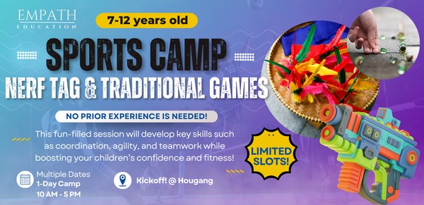 1-Day Sports Camp! Nerf Tag & Traditional Games (7-12 years old)