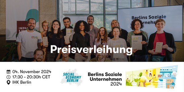 Preisverleihung Berlins Soziale Unternehmen 2024