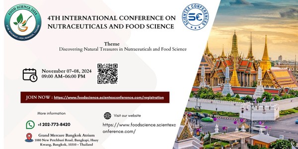 4th International Conference on Nutraceuticals and Food Science