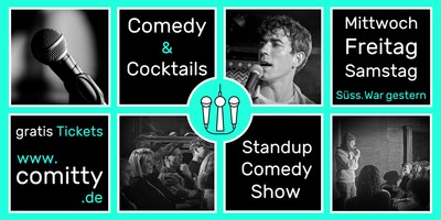 Comedy & Cocktails: Standup-Comedy-Show mit Profi-Comedians & Newcomern (18:30 Uhr in Friedrichshain)