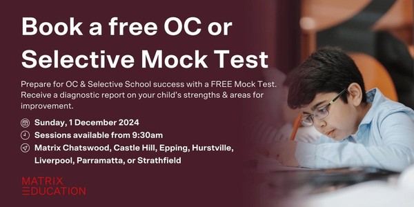 Free Mock OC and Selective Test Day Free Mock OC and Selective Test Day