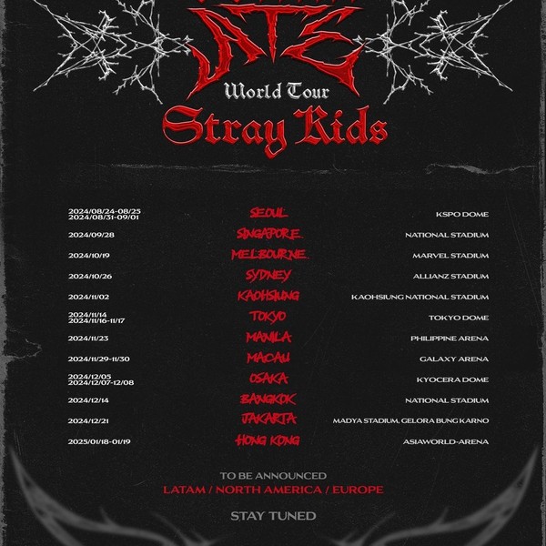 Stray Kids Concert World Tour dominATE in Jakarta 2024