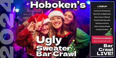 2024 Official Ugly Sweater Bar Crawl Hoboken by Bar Crawl LIVE!