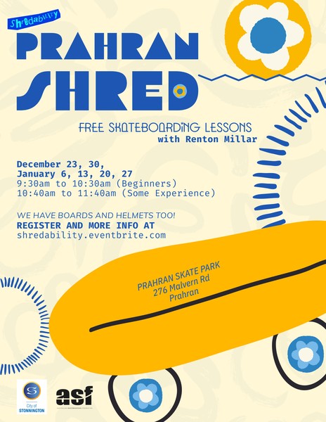 PRAHRAN SHRED! FREE Skate Lessons (A LITTLE EXPERIENCE NEEDED)